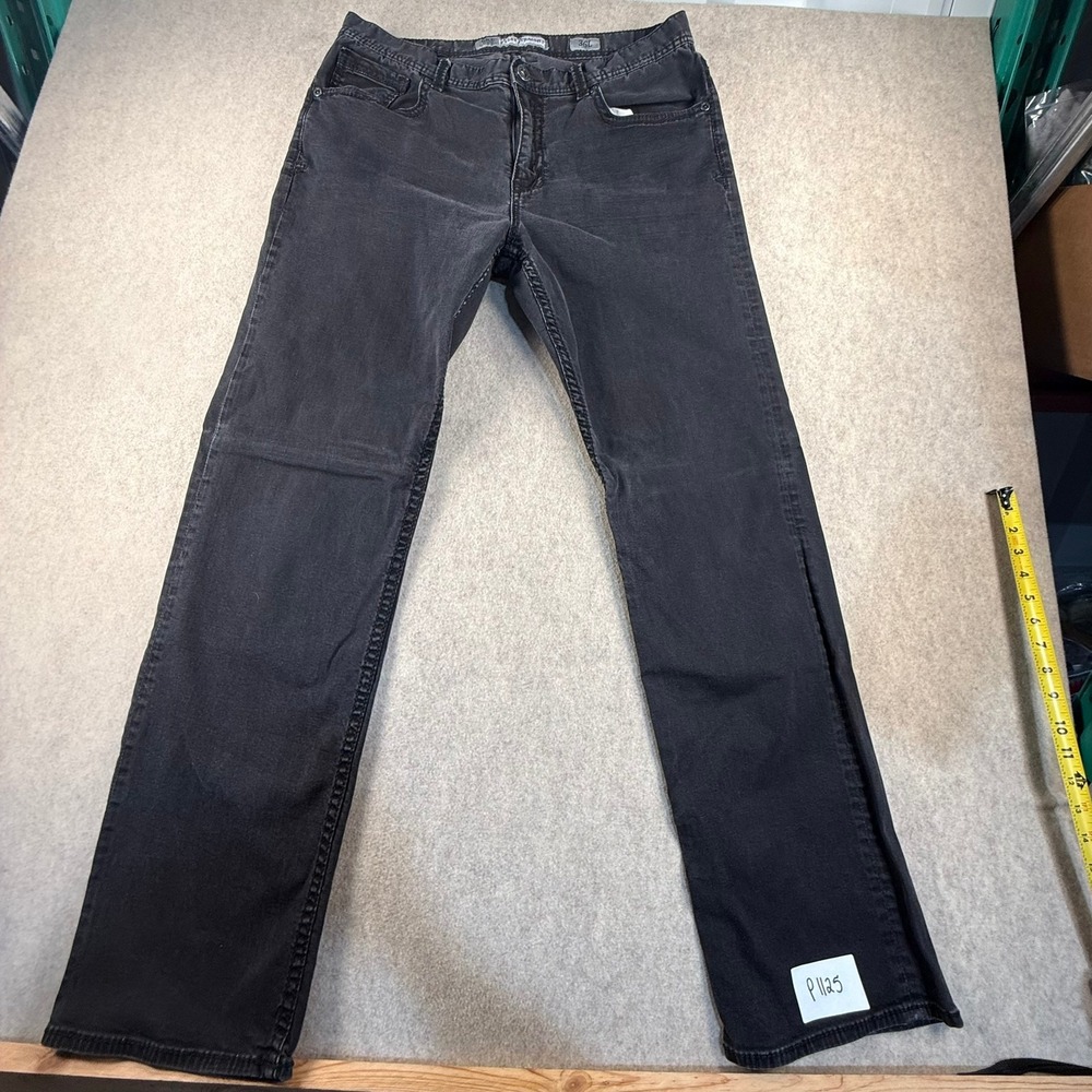 BKE Tyler Straight Leg Jeans Mens 36L Faded Black Denim Pants